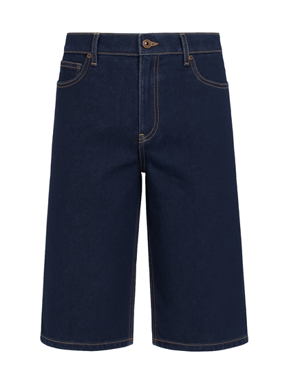 Grunt Sally Knickers Shorts - Mørke denim shorts til piger i raw blue wash